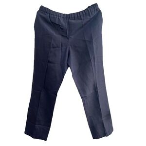 Alberto Biani blue stretch fabric press crease trousers Pants SZ. 44